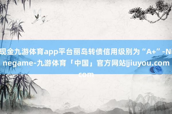 现金九游体育app平台丽岛转债信用级别为“A+”-Ninegame-九游体育「中国」官方网站|jiuyou.com
